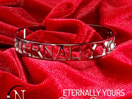 Lyric Cuff Bracelet ~ Eternally Yours by Chris Cerulli Online Hot Sale