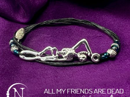 All My Friends Are Dead NTIO Bracelet by Johnnie Guilbert For Discount