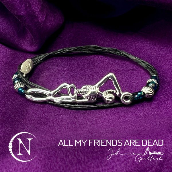 All My Friends Are Dead NTIO Bracelet by Johnnie Guilbert For Discount