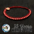 Red 25 Years NTIO Bracelet by Vans Warped Tour For Discount