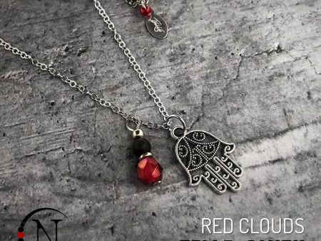 Necklace ~ Red Clouds by Telle Smith *5 More! For Sale