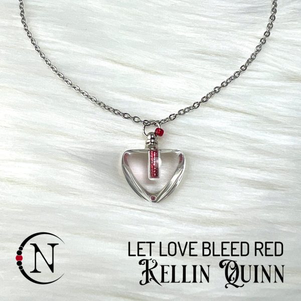 Let Love Bleed Red Holiday 2023 Vial Necklace by Kellin Quinn ~ Limited Cheap