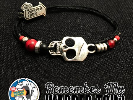 Red Remember My Warped Tour NTIO Bracelet by Vans Warped Tour Fashion