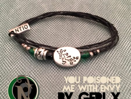 You Poisoned Me With Envy NTIO Bracelet by Geri X Discount