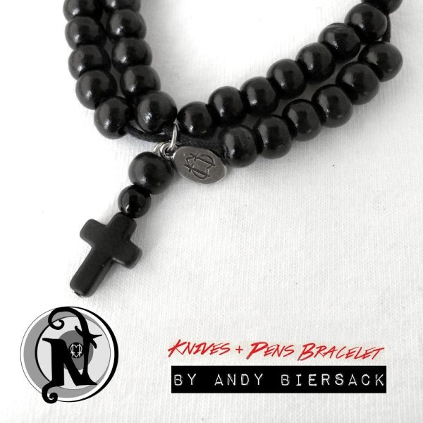 Rosary Bracelet Knives and Pens by Andy Biersack For Cheap