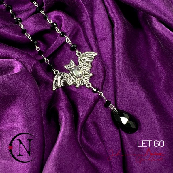 Let Go Bat Rosary NTIO Necklace by Johnnie Guilbert ~ RETIRING Online Sale