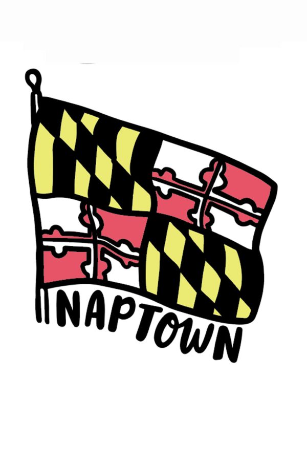 Trendy Sticker - Naptown Maryland Flag For Sale