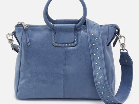 Sheila Medium Satchel - Buffed Hide Azure Cheap