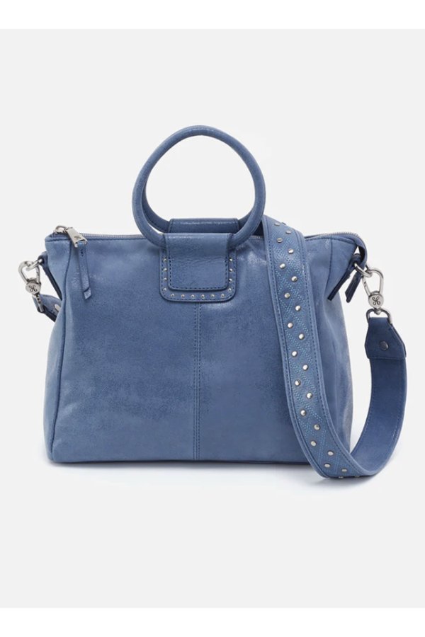 Sheila Medium Satchel - Buffed Hide Azure Cheap