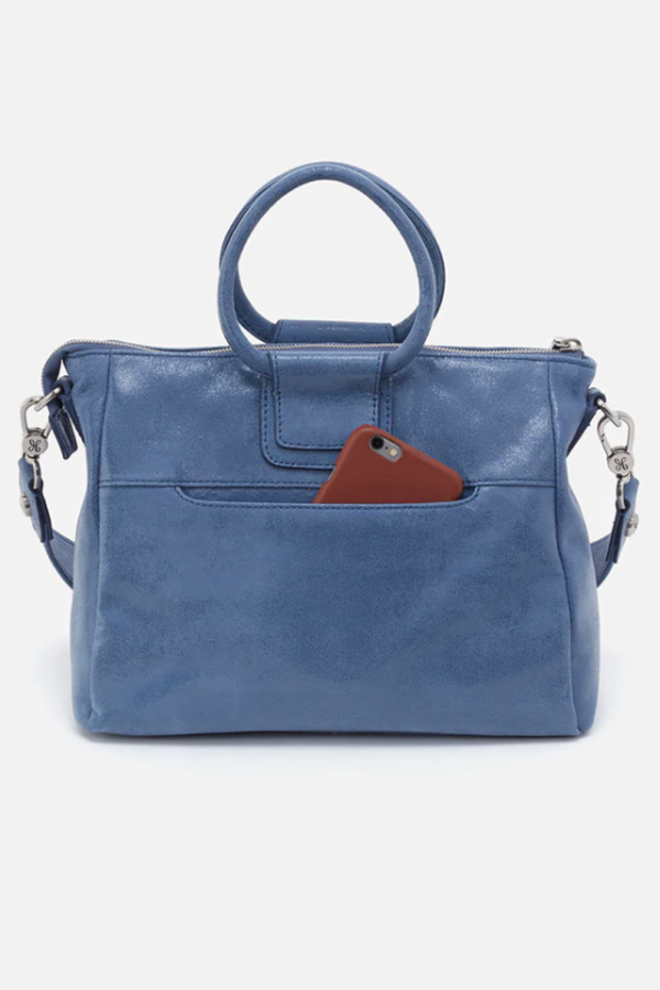 Sheila Medium Satchel - Buffed Hide Azure Cheap