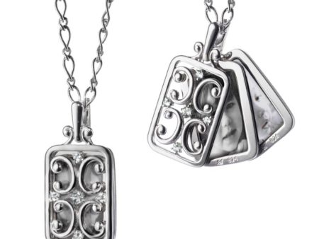 MRK Rectangular Gate Locket Necklace Discount