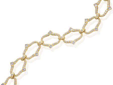 Gumuchian Secret Garden Motif 18k Gold Diamond Bracelet For Discount