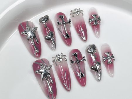 Blush Gradient Crow Heart-SP323 Sale