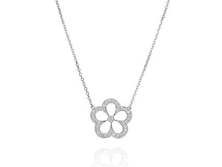 Gumuchian G. Boutique 18k White Gold Diamond Daisy Necklace Cheap