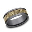 Benchmark Grey Tantalum and Yellow Gold Band Online Sale