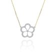 Gumuchian G. Boutique 18k Two Tone Gold Diamond Daisy Necklace Discount