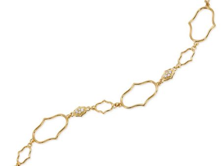 Gumuchian Secret Garden 18k Yellow Gold Delicate Motif Diamond Bracelet Discount