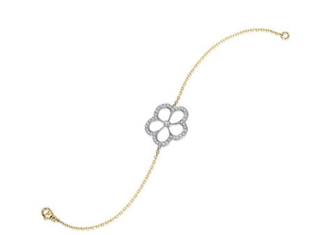 Gumuchian G. Boutique 18k Two Tone Gold Diamond Daisy Bracelet Sale