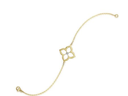 Gumuchian G. Boutique 18k Yellow Gold Diamond Lotus Bracelet Supply