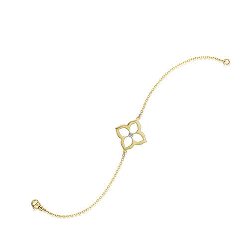 Gumuchian G. Boutique 18k Yellow Gold Diamond Lotus Bracelet Supply