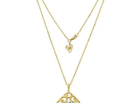 Gumuchian 18k Yellow Gold Diamond Tiny Hearts Cushion Motif Pendant Online Hot Sale