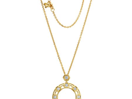 Gumuchian Honeybee   B   18k Yellow Gold Diamond Pendant Fashion