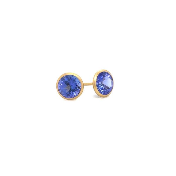 Kimberly Collins Tanzanite Bezel Set Studs For Discount