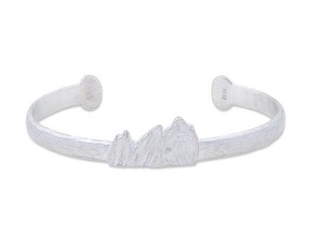 Silver Boulder Flatirons Open Bracelet on Sale