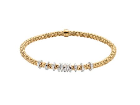 FOPE Prima Yellow Gold & Diamond Bracelet Online now