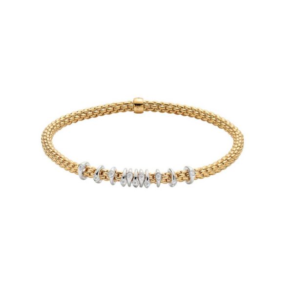 FOPE Prima Yellow Gold & Diamond Bracelet Online now