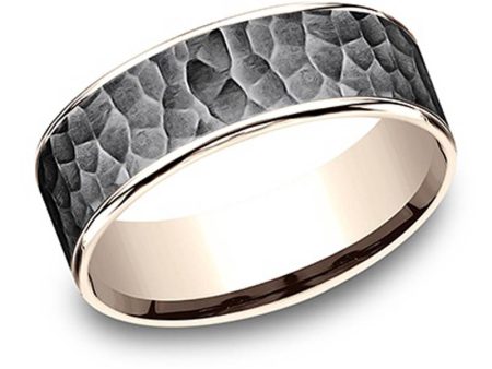 Benchmark 7.5MM Thin Edge Hammered Band Online Sale