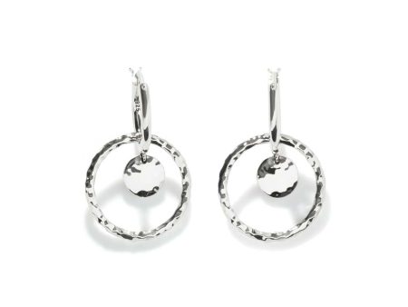 John Hardy Dot Hammered Interlink Drop Earring Hot on Sale