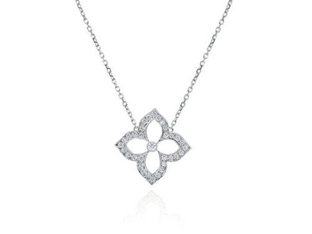 Gumuchian G. Boutique 18k White Gold Diamond Lotus Necklace For Discount