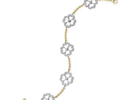 Gumuchian G. Boutique 18k Two Tone Gold Diamond Kelly Bracelet Sale