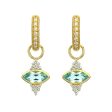 Jude Frances Provence Blue Topaz and Diamond Earring Charms Online now