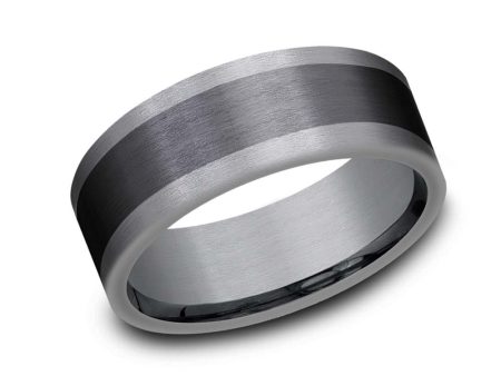 Benchmark 8mm Grey and Black Tantalum Band Sale