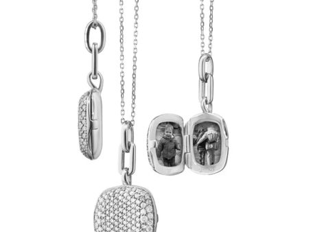 MRK Slim  Rae  Sterling Silver Locket Necklace Fashion