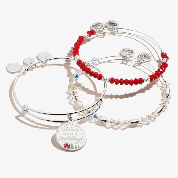 There s No Place Like Home for the Holidays  Charm Bangles, Set of 3 Fashion