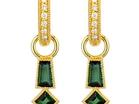 Jude Frances Lisse Tapered Baguette Kite Earring Charms on Sale