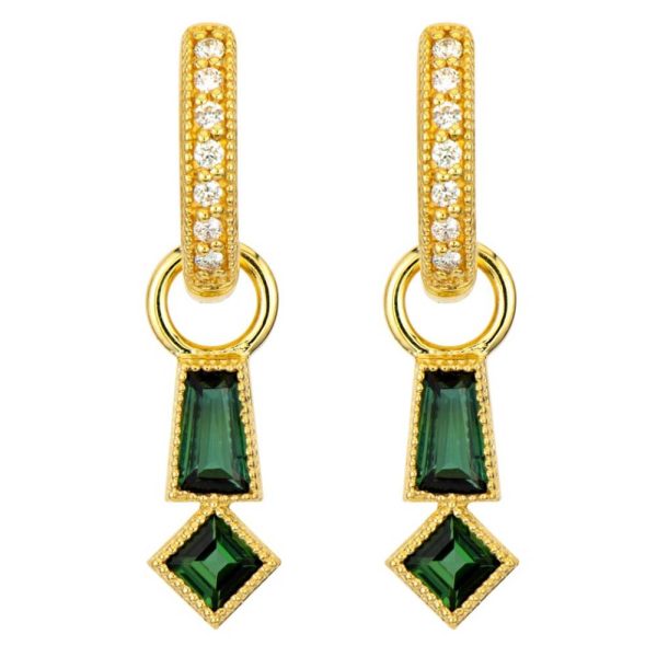 Jude Frances Lisse Tapered Baguette Kite Earring Charms on Sale