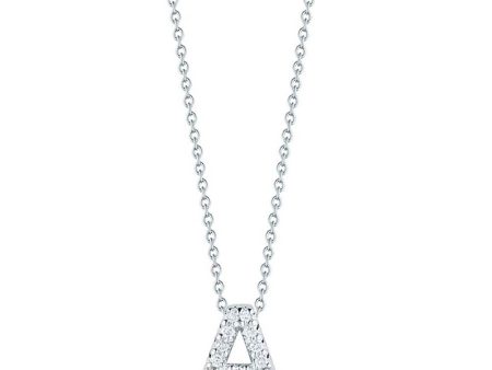 Roberto Coin  A  Love Letter Diamond Pendant Necklace For Sale