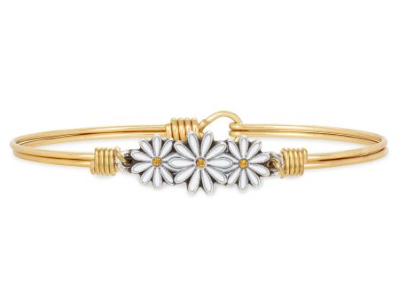 Daisies Bangle Bracelet For Cheap