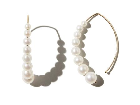 Mizuki Graduated Open Marquis Hoop Earrings on Sale