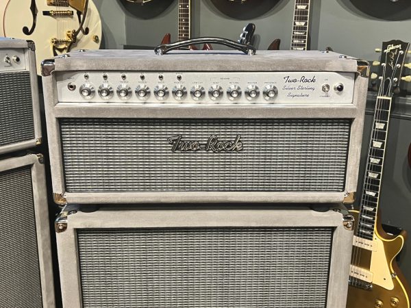 2021 Two Rock Silver Sterling Signature 100 Watt Head & 2x12 Cabinet Grey Suede Hot on Sale