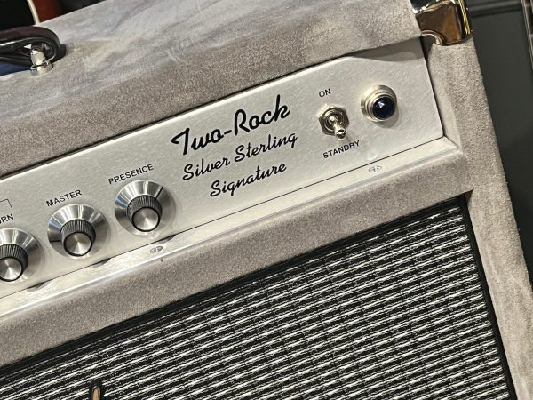 2021 Two Rock Silver Sterling Signature 100 Watt Head & 2x12 Cabinet Grey Suede Hot on Sale