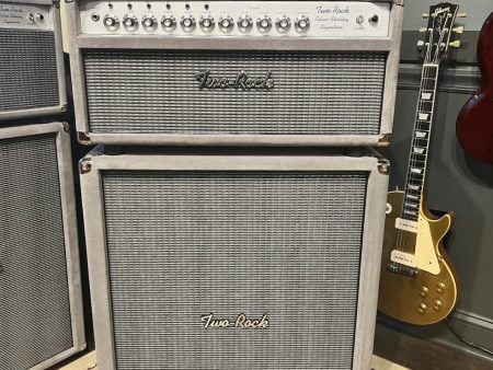 2021 Two Rock Silver Sterling Signature 100 Watt Head & 2x12 Cabinet Grey Suede Hot on Sale