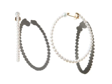 Mizuki Akoya Pearl Hoop Earrings Sale