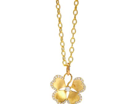 Syna Jardin Satin Flower Pendant Sale