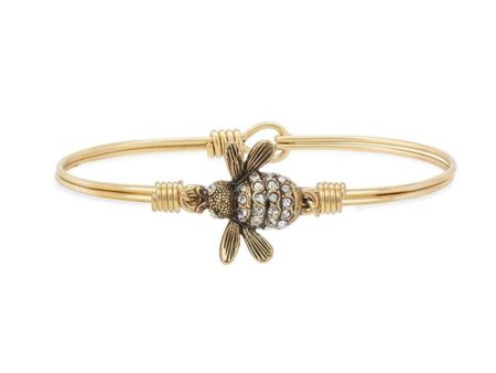 QUEEN BEE CRYSTAL BANGLE BRACELET Cheap