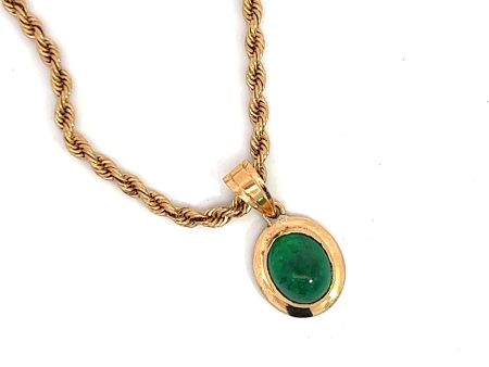 W&H Estate Emerald Pendant For Discount